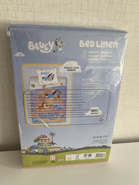 Детски спален комплект от две части Bluey Dream Flight, Блуи – спално бельо за единично легло
