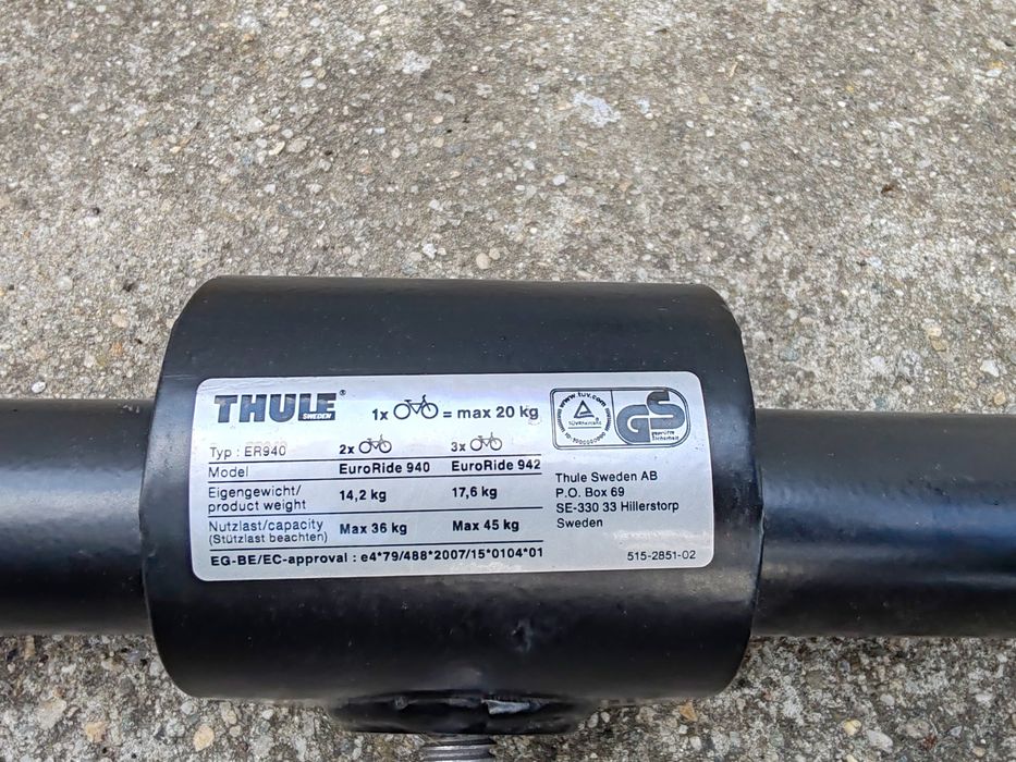 Suport de biciclete , THULE,pentru cârlig auto.