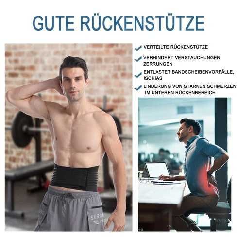 Centura lombara neagră mărimea XXL