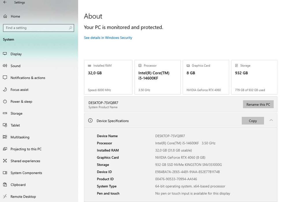 PC Gaming i5-14600kf RTX 4060