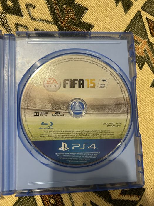 Фифа 15 на пс4 без коробки только диск