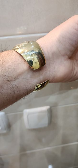 Серебряный браслет 875 проба 44 ,3 грамм  позолоченое