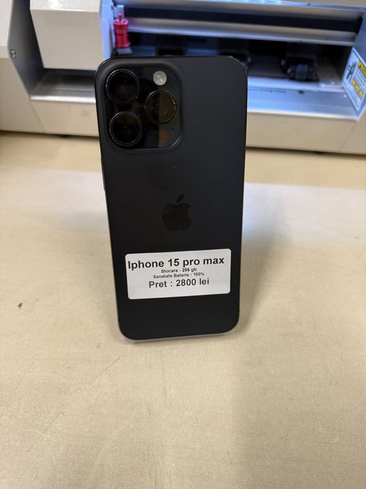 Iphone 15 pro max / 128 gb / 100% baterie / garantie