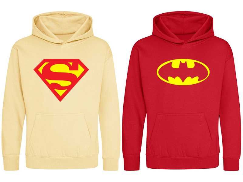 Качествени суичъри Batman и Supermen Модели, цветове и размери