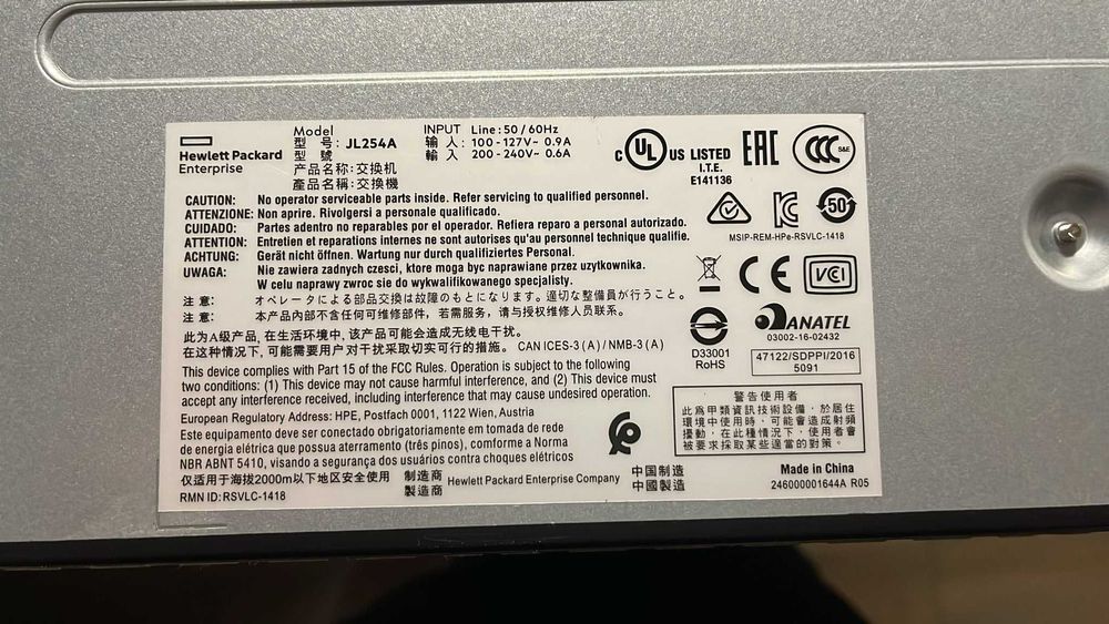 HP Aruba 2JL254A Switch