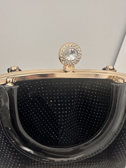 Сумка черная бархат