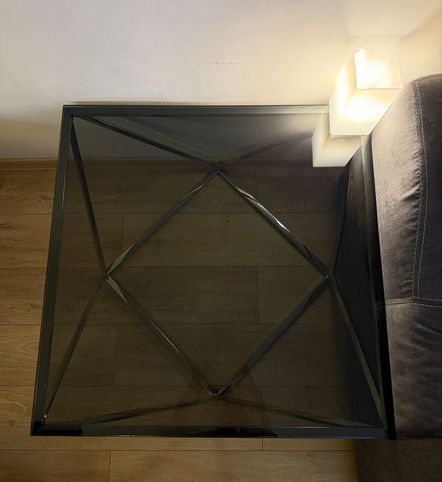 Холна маса / Кафе маса (стъкло и метал)