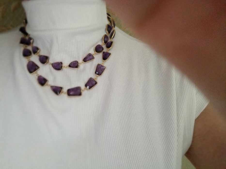 Продам длинные бусы из натуральных камней