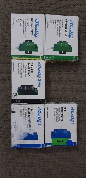 shelly dimmer 2pm Shelly 2pm smart relay Shellu 1 pro smart switch