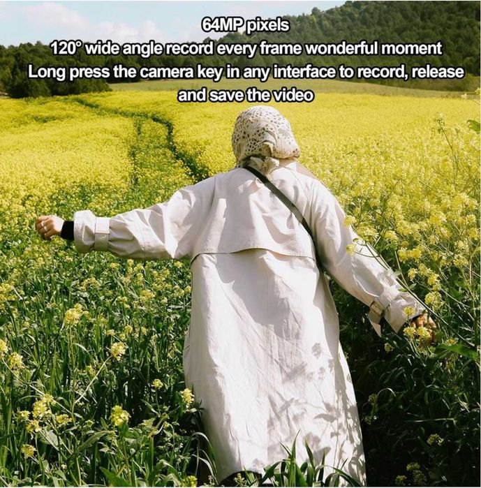 Ретро цифров фотоапарат 4K 64MP Wifi IR SLR предна и задна камера 32G