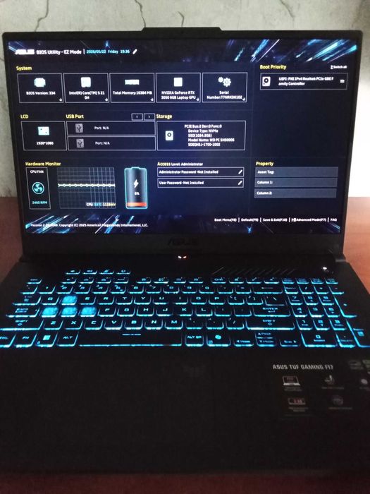 Лаптоп Gaming ASUS TUF F17 FX707VJ
