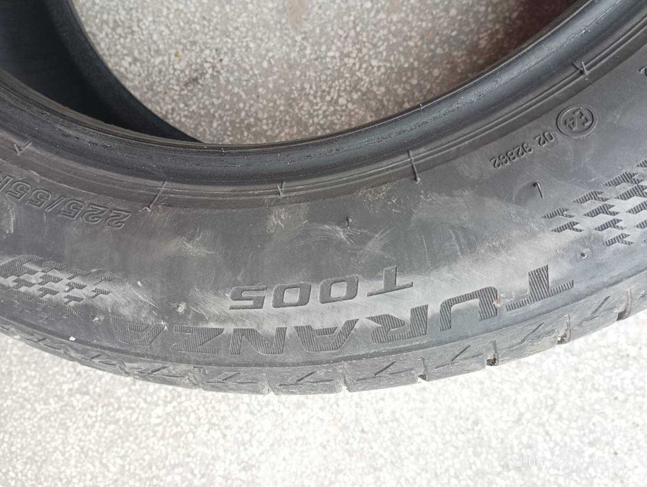 4 бр. летни гуми BRIDGESTONE TURANZA T005 225/55 R17 97W DOT 3019