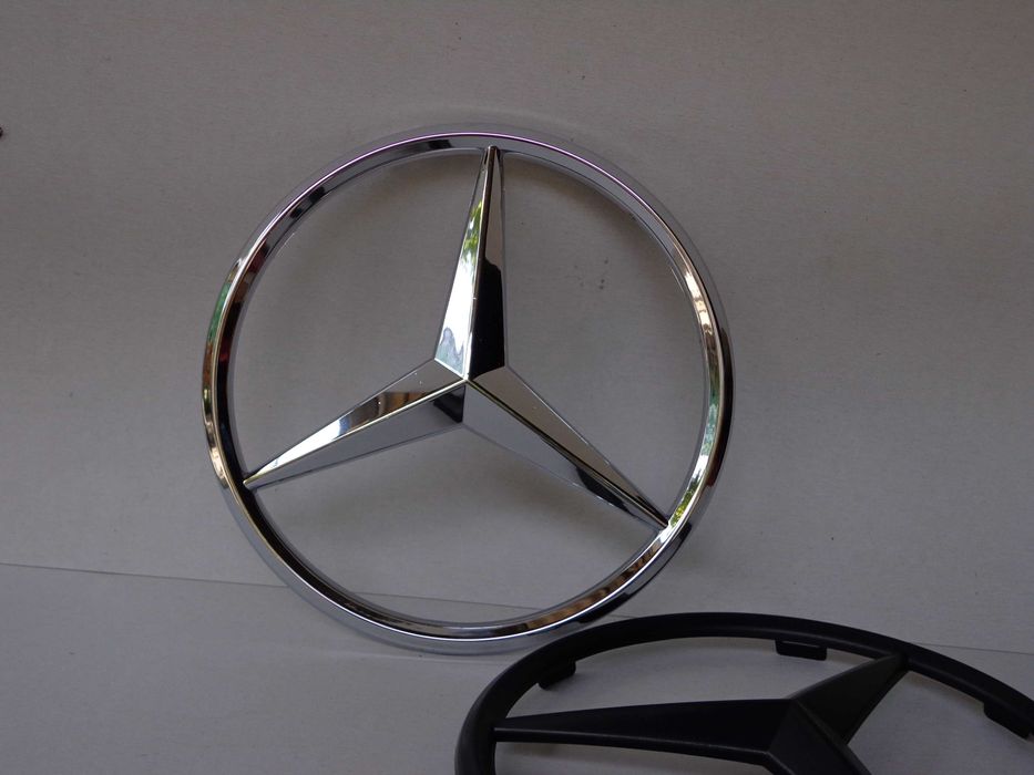 185мм Предна емблема за решетка на Мерцедес Mercedes-Benz W204 W212