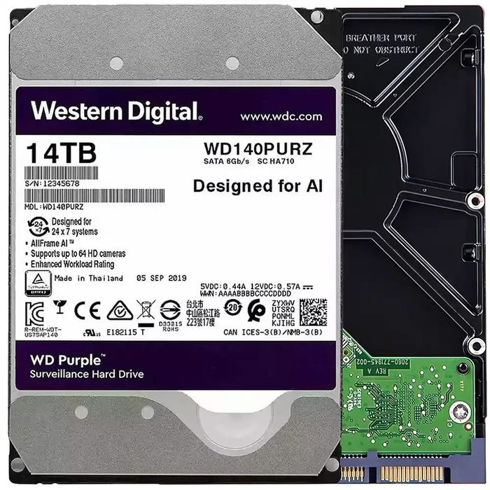 Жесткий диск 14 Тб WD Purple