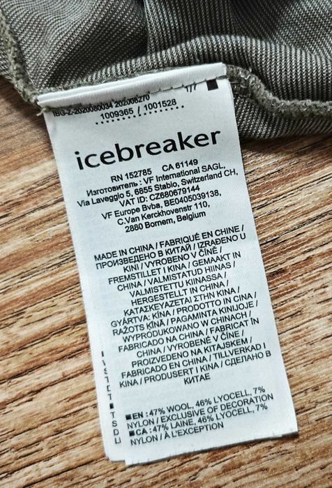 Icebreaker Cool Lite Дамски потник с Мериносова вълна размер М