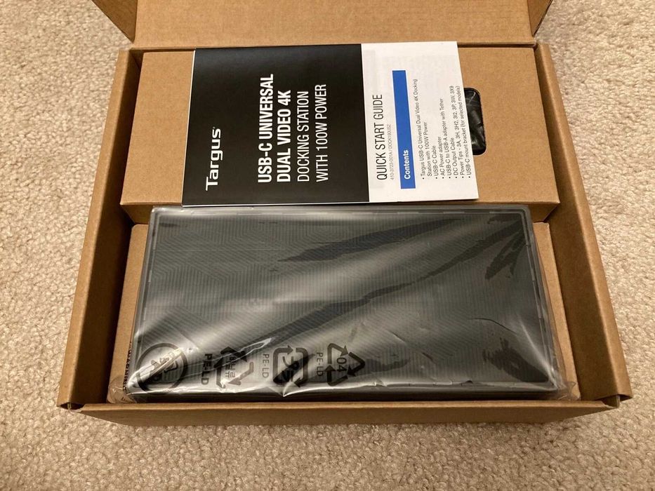 • Универсална докинг станция Targus USB-C/A • 100 W • Dual 4K