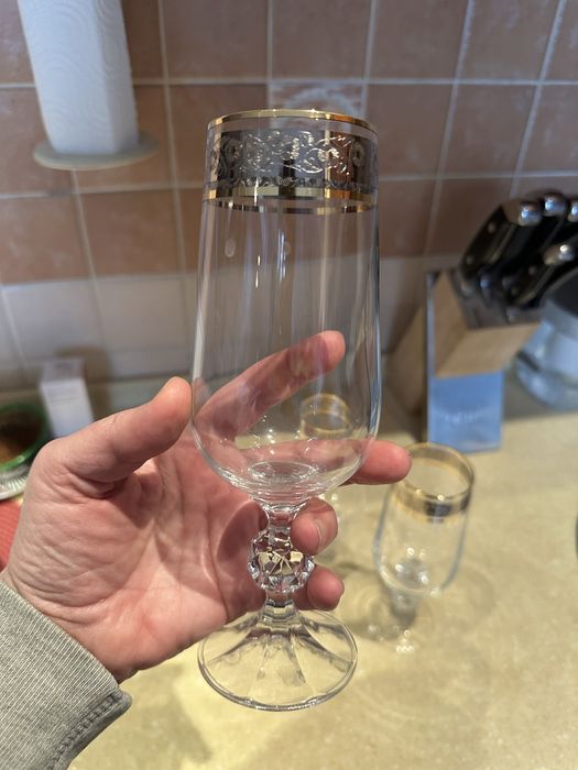 Фужеры богема 4 шт бу