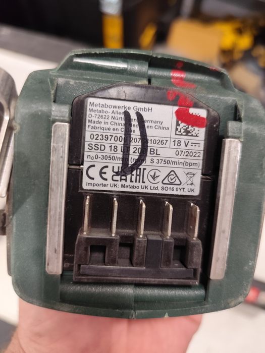 Акумулаторен импактдрайвър Метабо Metabo SSD 18 LT 200 BL + 2 Ah