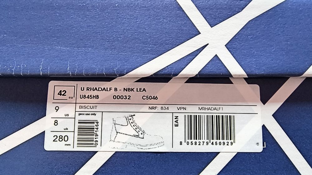 НОВИ Мъжки боти GEOX  42 номер