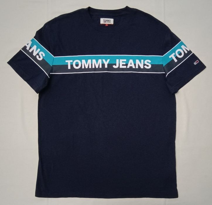 Tommy Jeans Logo Shirt оригинална тениска L памучна фланелка