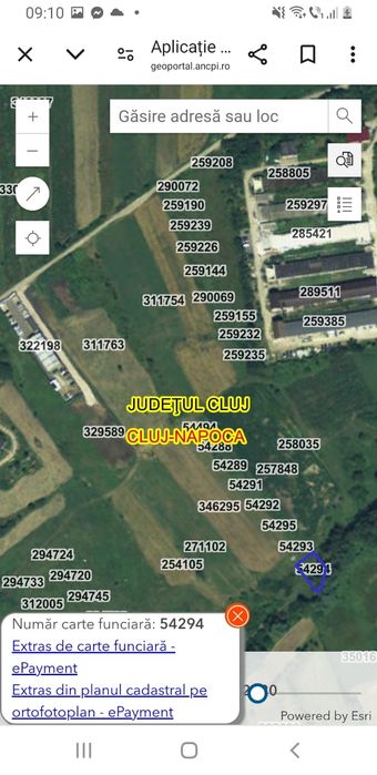 Vand 540 mp extravilan in Lomb 12000 euro