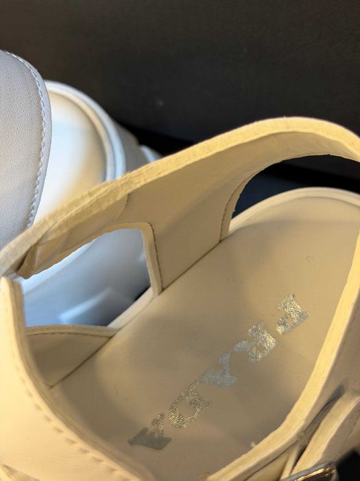 Sandale dama alb black