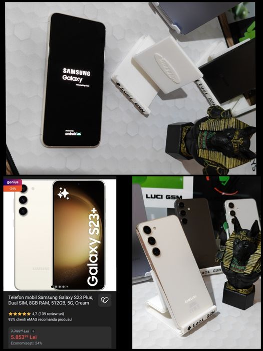 Samsung Galaxy S23 Plus 5G (Cream Edition) 512GB  Deosebit Ofertă Preț