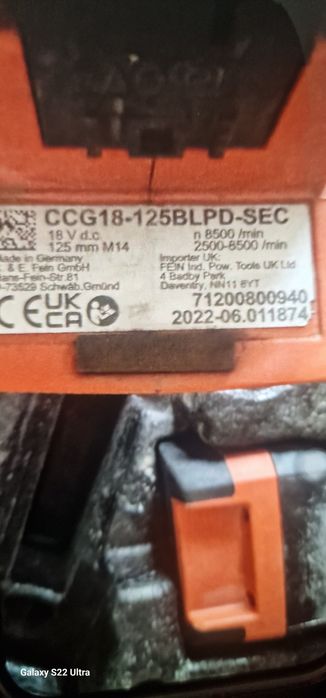 Flex fein CCG18-125BLPD-SEC