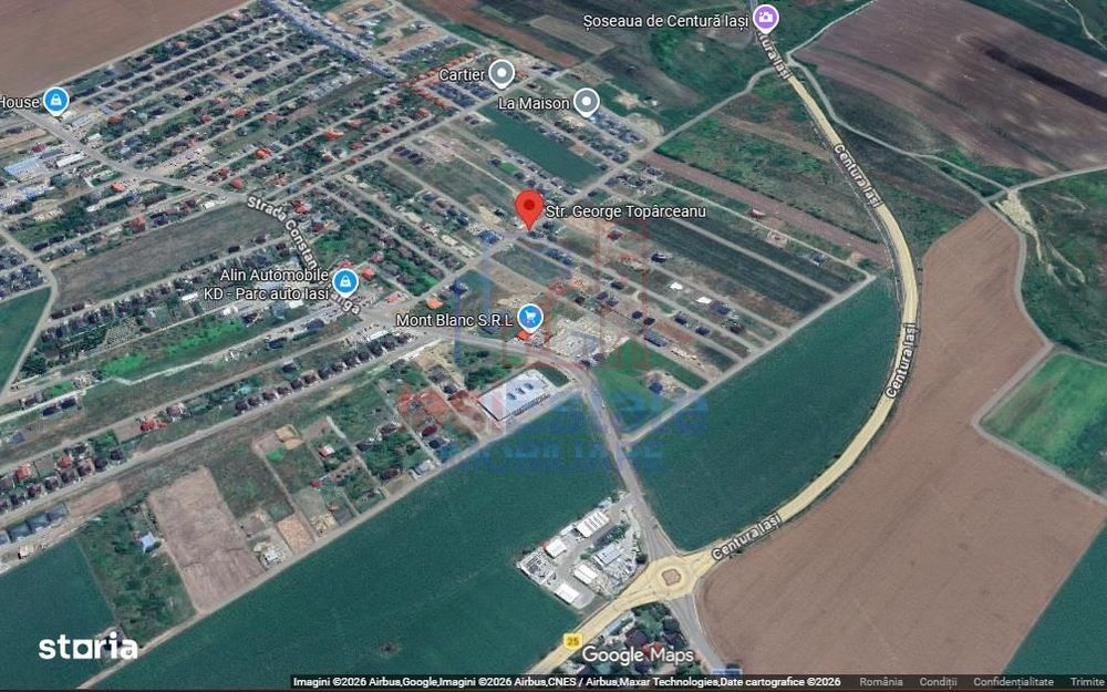 Miroslava str. G. Toparceanu TEREN 459mp intravilan cu toate utilitati