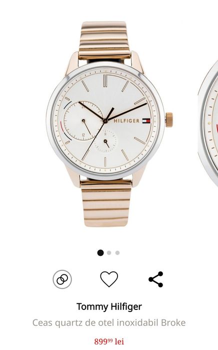 Ceas Tommy Hilfiger Broke rose gold