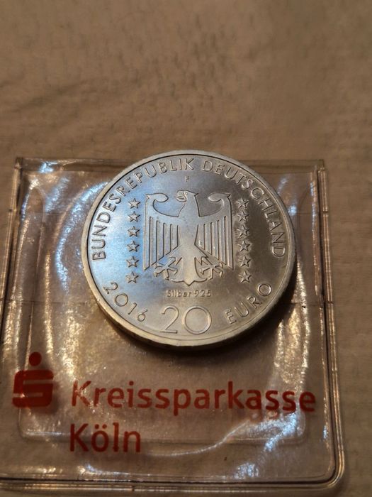 Сребърна монета-20 евро 2016г.