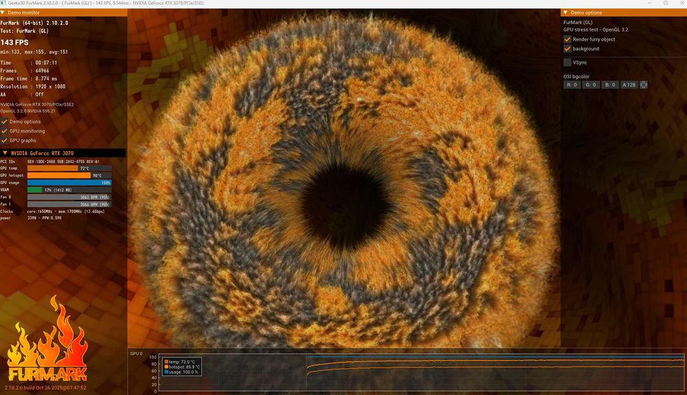 Placa Video RTX 3070 nVidia GeForce 8GB EVGA XC3