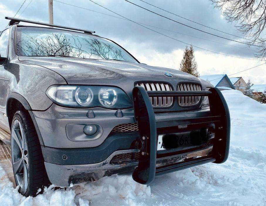 Таран защита бампера bmw x5 e53