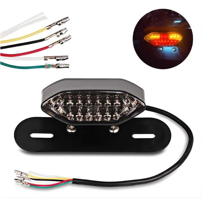 LED стоп за мотор 3в1 мигачи осветление номер 12V универсален PA1529