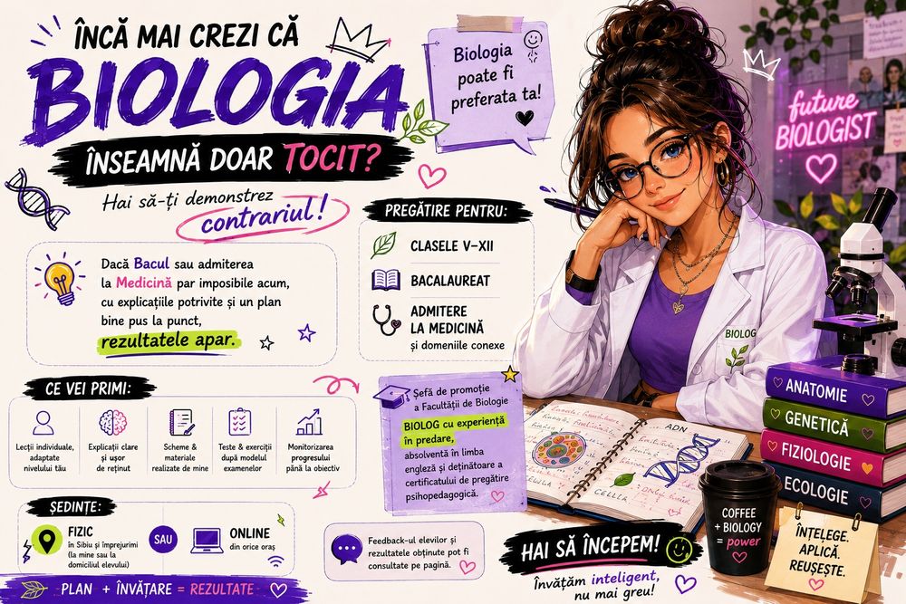 Încă mai crezi că biologia înseamnă doar tocit? Hai să-ți dovedesc contrariul!