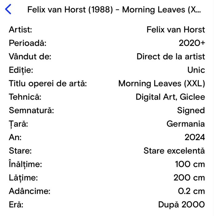 Tablou unicat tehnica giclee artist contemporan