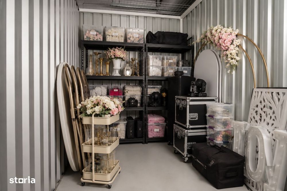 Depozitare decoruri, mobilier evenimente | Acces 24/7 | Boxă 10 mp