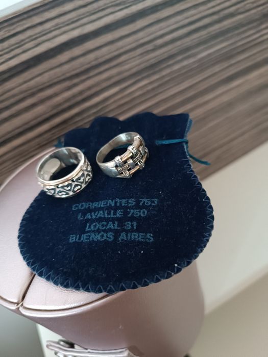 Сребърни пръстени от Аржентина и обеци