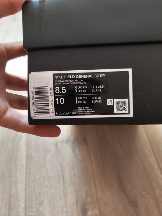 NOI Nike Field General 82 SP 42 teniși bărbați albi gum sole crem