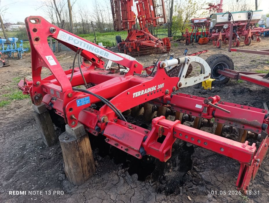 Tera disc pottinger 3001 3m tăvălug hidraulic complet sau dezmembrez