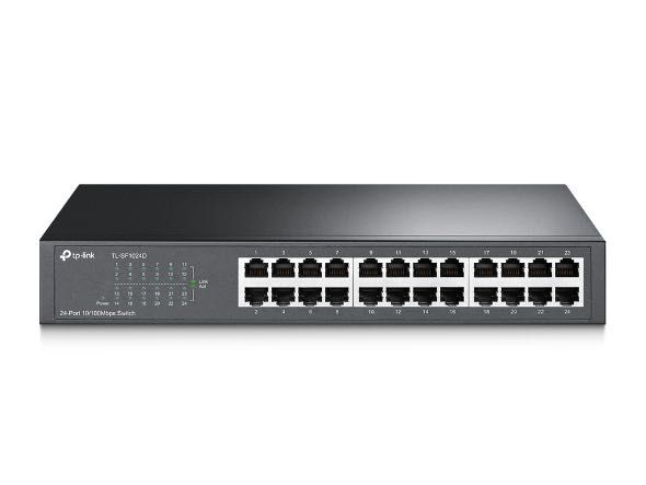 Коммутатор TP-LINK TL-SF1024D — 24 порта Fast Ethernet