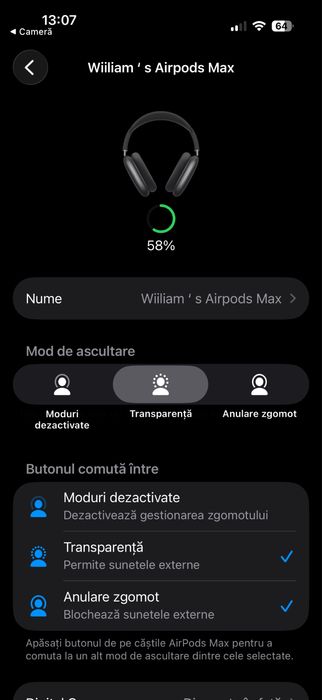 Apple AirPods Max Black / Space Gray - stare foarte buan