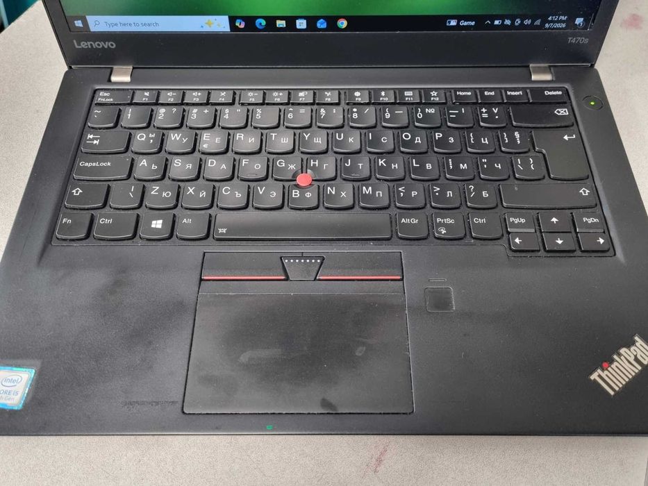 Лаптоп Lenovo ThinkPad  T470s i5 ram 8 256 ssd