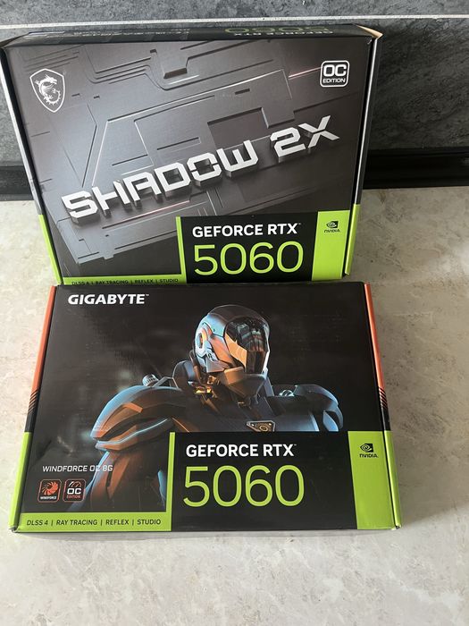 MSI va Gigabayt RTX 5060 8 GB