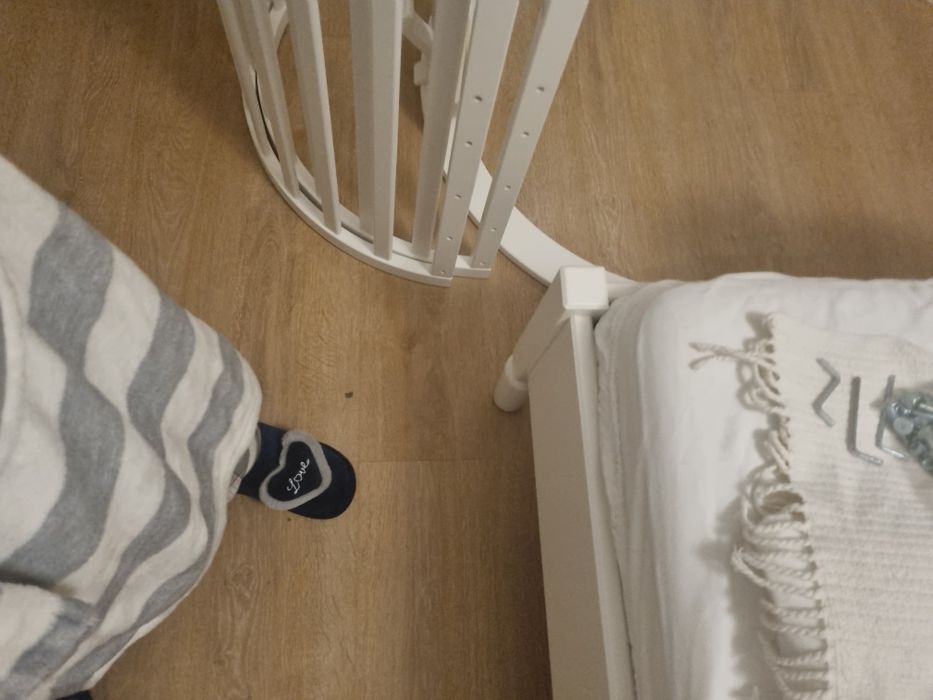 Овална Кошара за Бебе /Детско Легло смарт 7в1