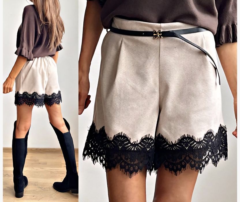 Къси панталонки с дантела LBD