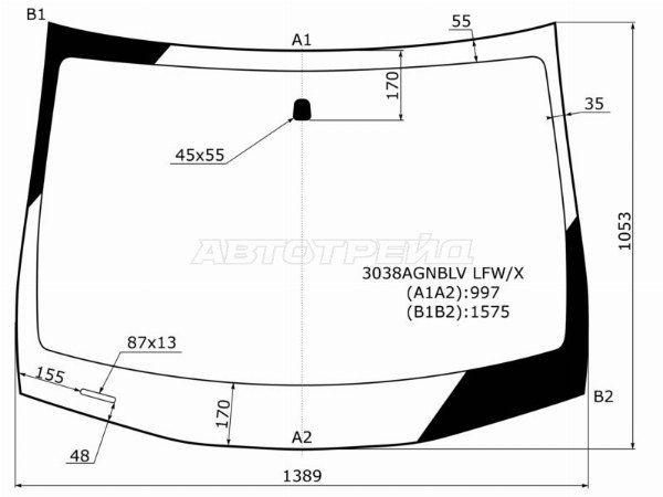 Стекло лобовое        Chevrolet Cobalt