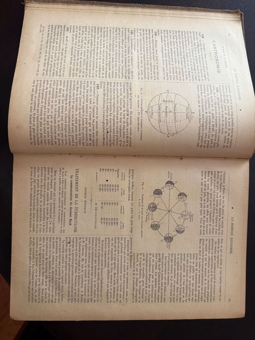 Lot 4 Cărți Vechi Antice (Sec. XIX) – Știință & Geografie (La Science Illustrée 1888-1891 + Malte-Brun)
