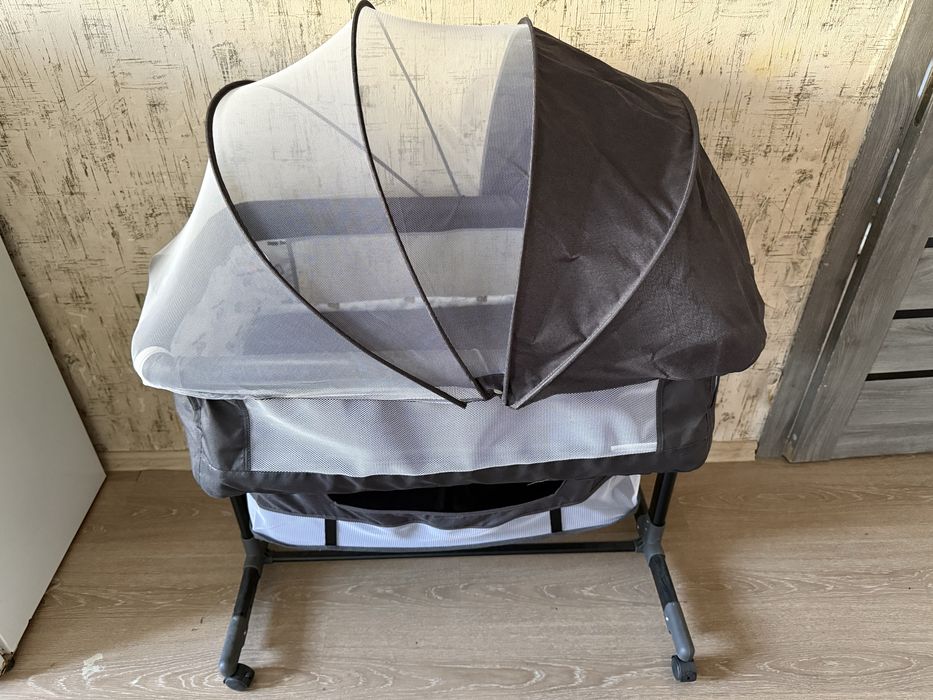 Манеж-төсек, серый