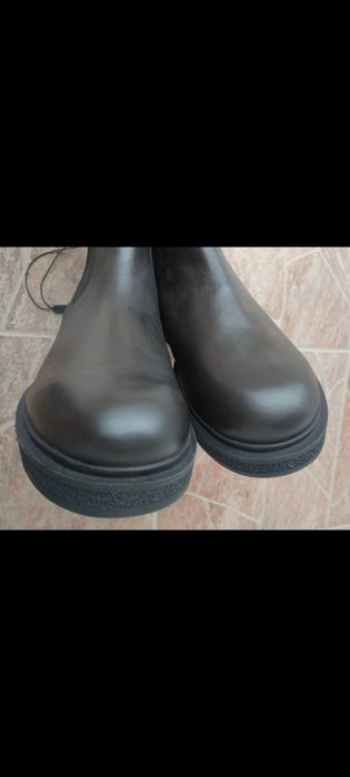 Ghete barbati Chelsea/ Nr 44/piele naturala/ noi/ maro